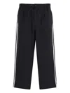 Y-3 3-stripe Drawstring Track Pants In Black  