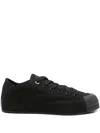 Y-3 Three-stripe Low Trainers In Black