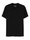 Y-3 Adidas Unisex Short Sleeve Black Cotton T-shirt In Black