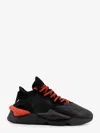 Y-3 Kaiwa Leather-panelled Lace-up Sneakers In Black