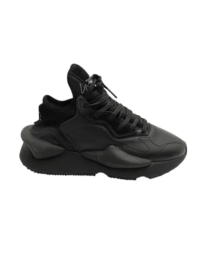 Y-3 Kaiwa Sneakers In Black Leather