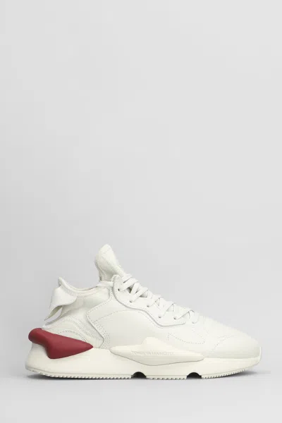 Y-3 KAIWA SNEAKERS IN WHITE LEATHER