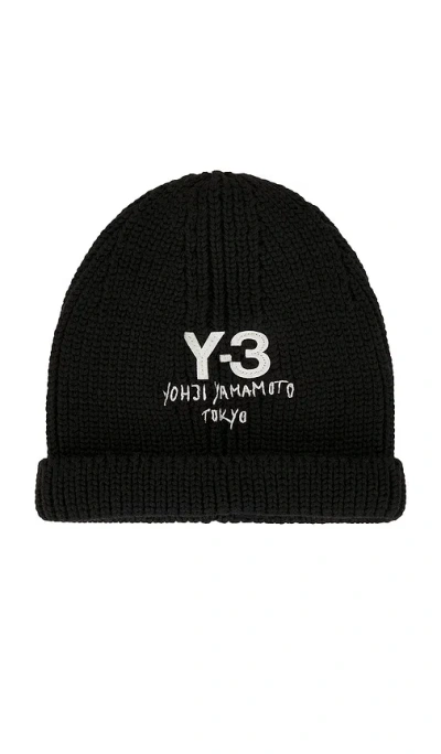 Y-3 Knit Beanie In Black