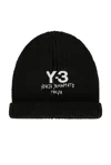 Y-3 Knit Beanie In Black