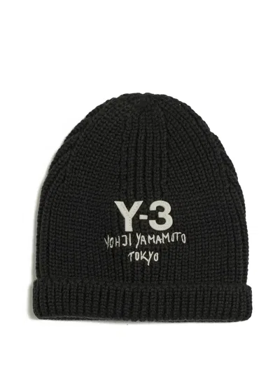 Y-3 Knit Beanie In Black