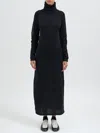 Y-3 Turtleneck Mesh-insert Dress In Black