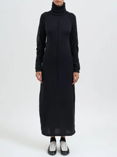 Y-3 Knit Dress With Hood In Black