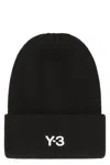 Y-3 Knitted Cap With Logo In Black