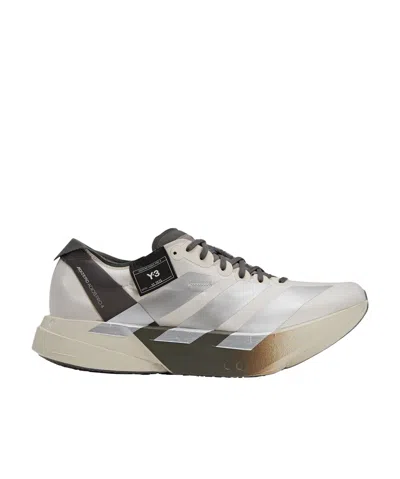 Y-3 Adizero Adios Pro 4 Sneakers In Alumin/cinder/cinder