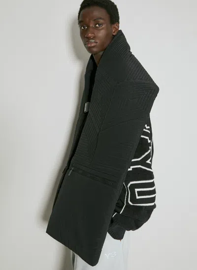 Y-3 Large Padded Scarf In Black