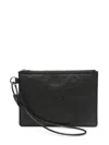Y-3 LEATHER CLUTCH BAG