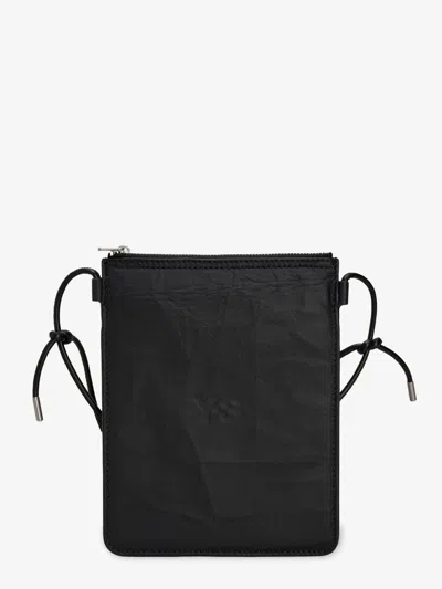 Y-3 Leather Crossbody Bag In Black