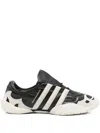 Y-3 Leather Trainers In Black
