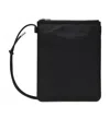 Y-3 Leather Messenger Bag In Black