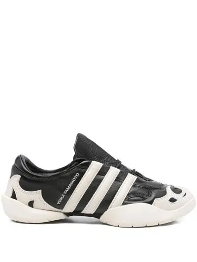 Y-3 Leather Sneakers In Black