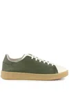 Y-3 Leather Sneakers In Green