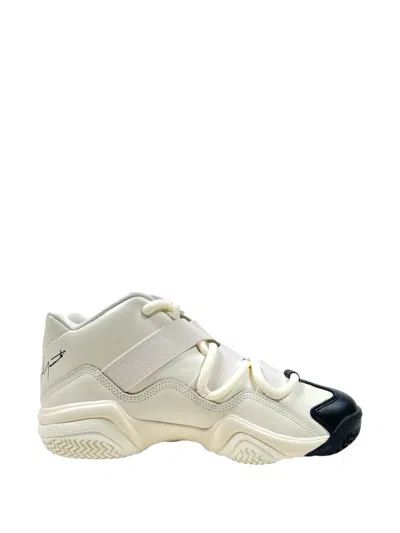 Y-3 Leather Sneakers In Neutral