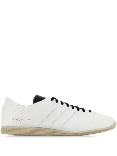 Y-3 Leather  Japan Sneakers In Corewhiteblacktalc
