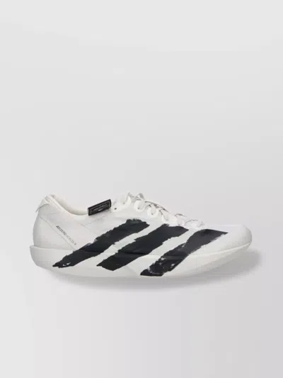 Y-3 Lightweight Low Top Rubber Sole Sneakers In White