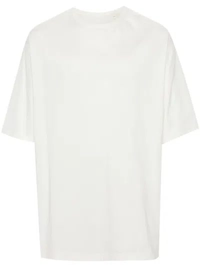 Y-3 Logo-appliqué Cotton T-shirt In White