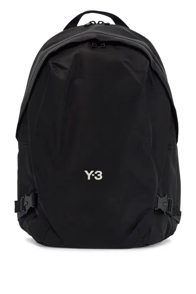 Y-3 Logo Backpack In Black