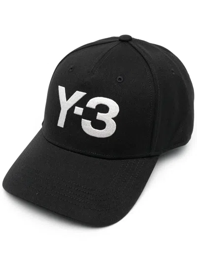 Y-3 Y 3 Logo Baseball Cap In Black