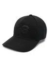Y-3 Flocked-logo Baseball Cap In Black