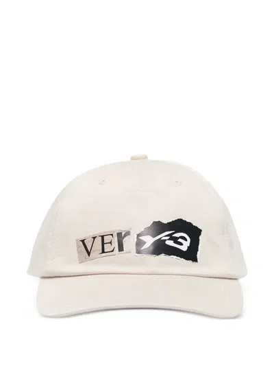 Y-3 Logo Baseball Cap In Neutral