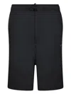 Y-3 Logo Black Bermuda Shorts In Black