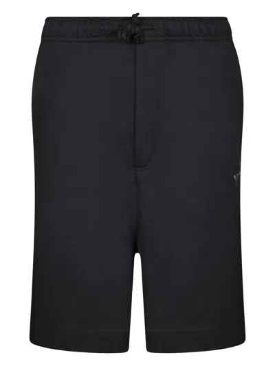 Y-3 Logo Black Bermuda Shorts