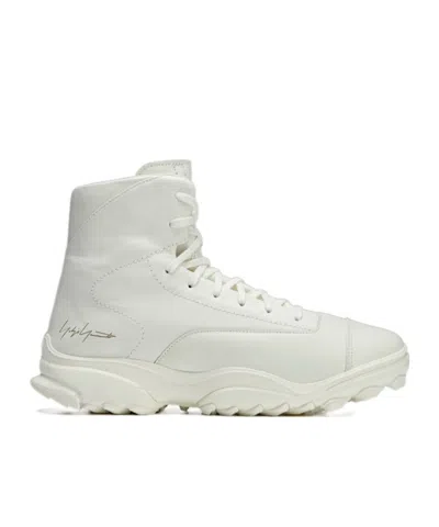 Y-3 Logo Boots In White