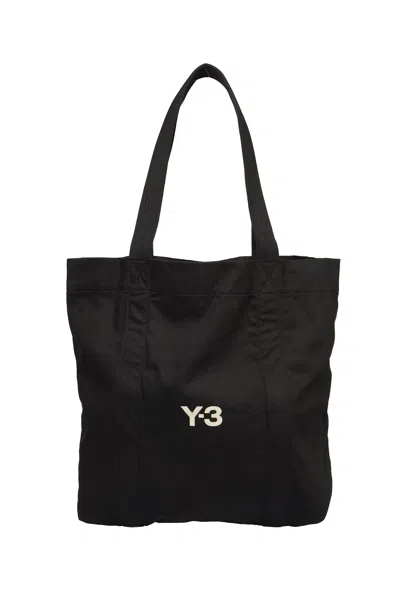 Y-3 Logo C Tote In Black