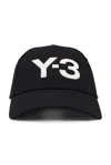 Y-3 Climacool Baseball Hat In Black & Talc