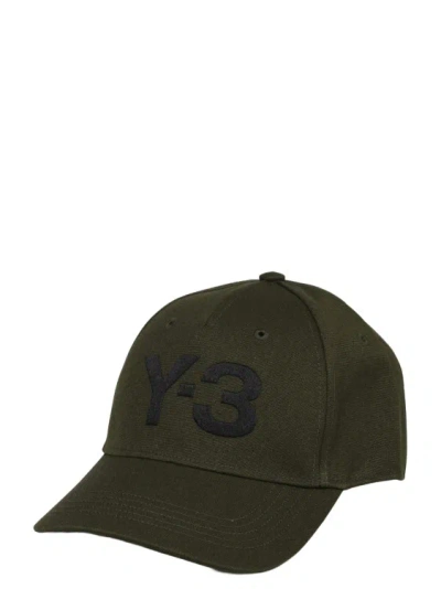 Y-3 Logo Cap In Green