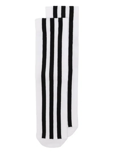Y-3 Logo Cotton Blend Socks In White