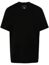 Y-3 Logo Cotton T-shirt In Black