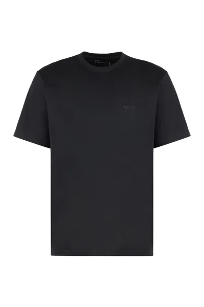Y-3 LOGO COTTON T-SHIRT