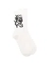 Y-3 Logo-deatil Socks In White