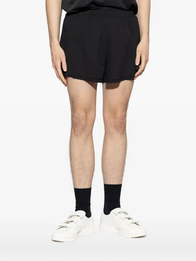 Y-3 Logo-detail Running Shorts In Black