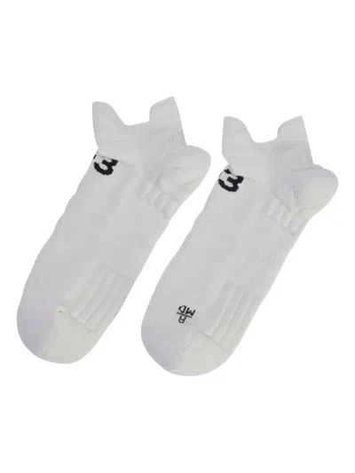 Y-3 Logo-detail Socks In White