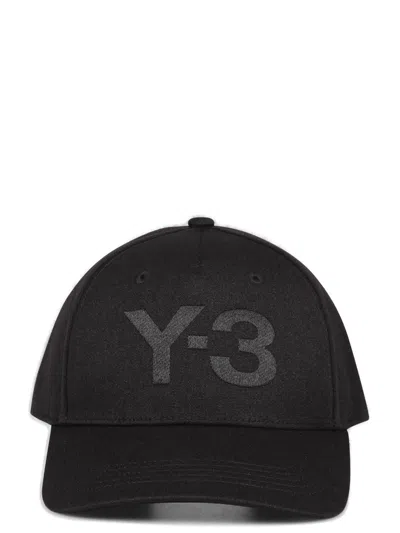 Y-3 Logo Detailed Baseball Cap In Black