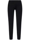 Y-3 Logo-embellished Performance Leggings In 黑色