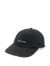 Y-3 Logo-embroidered Baseball Cap In Black
