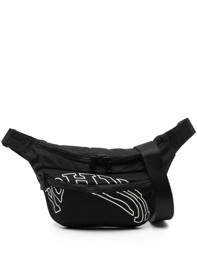 Y-3 Logo-embroidered Belt Bag In Schwarz