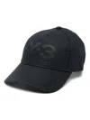 Y-3 Logo Embroidery Baseball Cap In Black