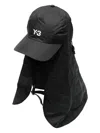 Y-3 Logo-embroidered Neck-flap Hat
