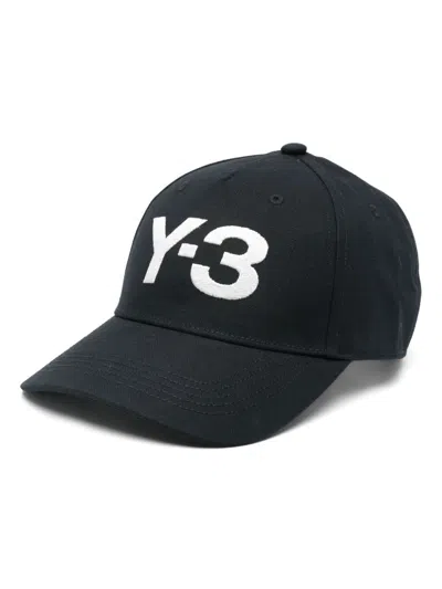 Y-3 Logo Embroidery Baseball Cap In Black