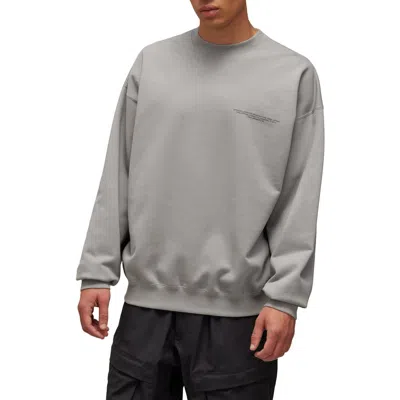Y-3 Adidas Y 3 Adidas Y 3 Logo Crew Sweatshirt In Gray