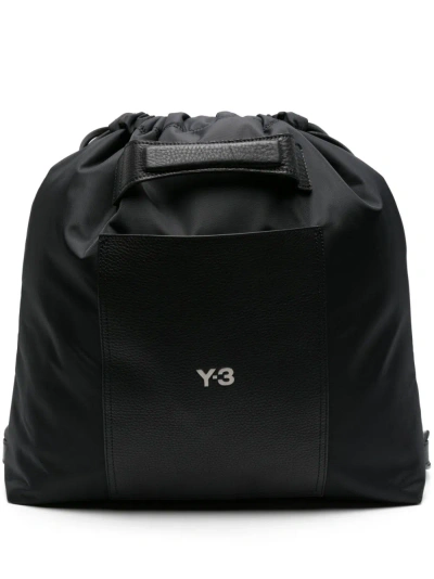 Y-3 Logo Gym Bag In Black