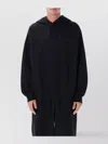 Y-3 Logo Hoodie With Drawstring And Ribbed Cuffs In Black